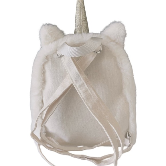 TARGET Girl's Faux Fur Unicorn Mini Backpack - Picture 7 of 12